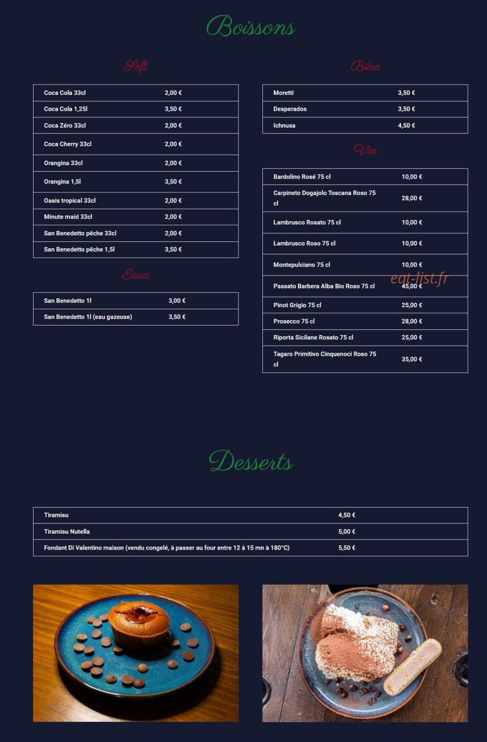 La Casa Di Onofrio — carte page 6