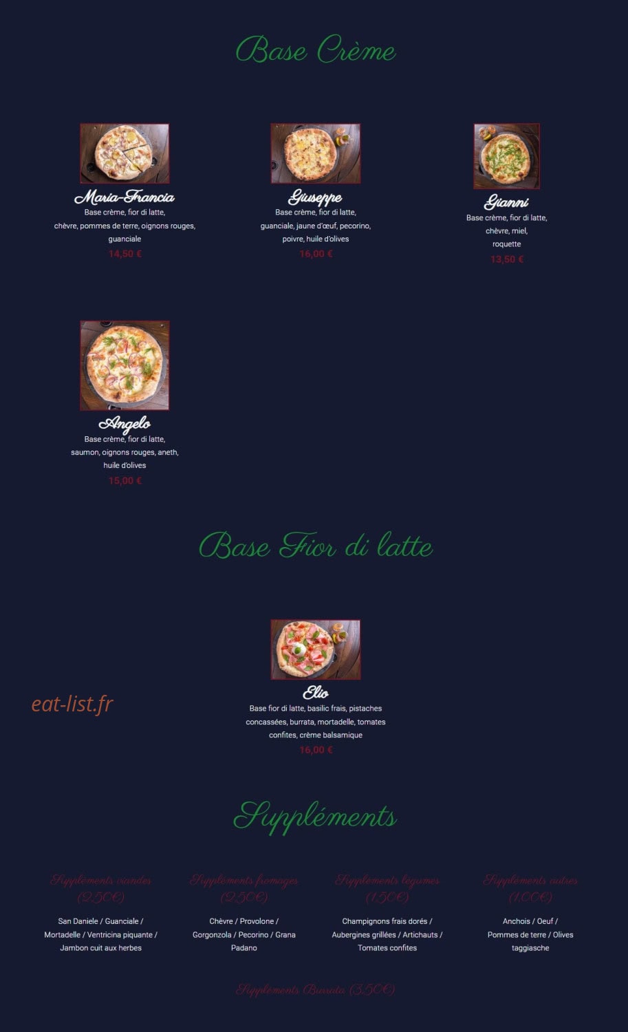 La Casa Di Onofrio — carte page 3
