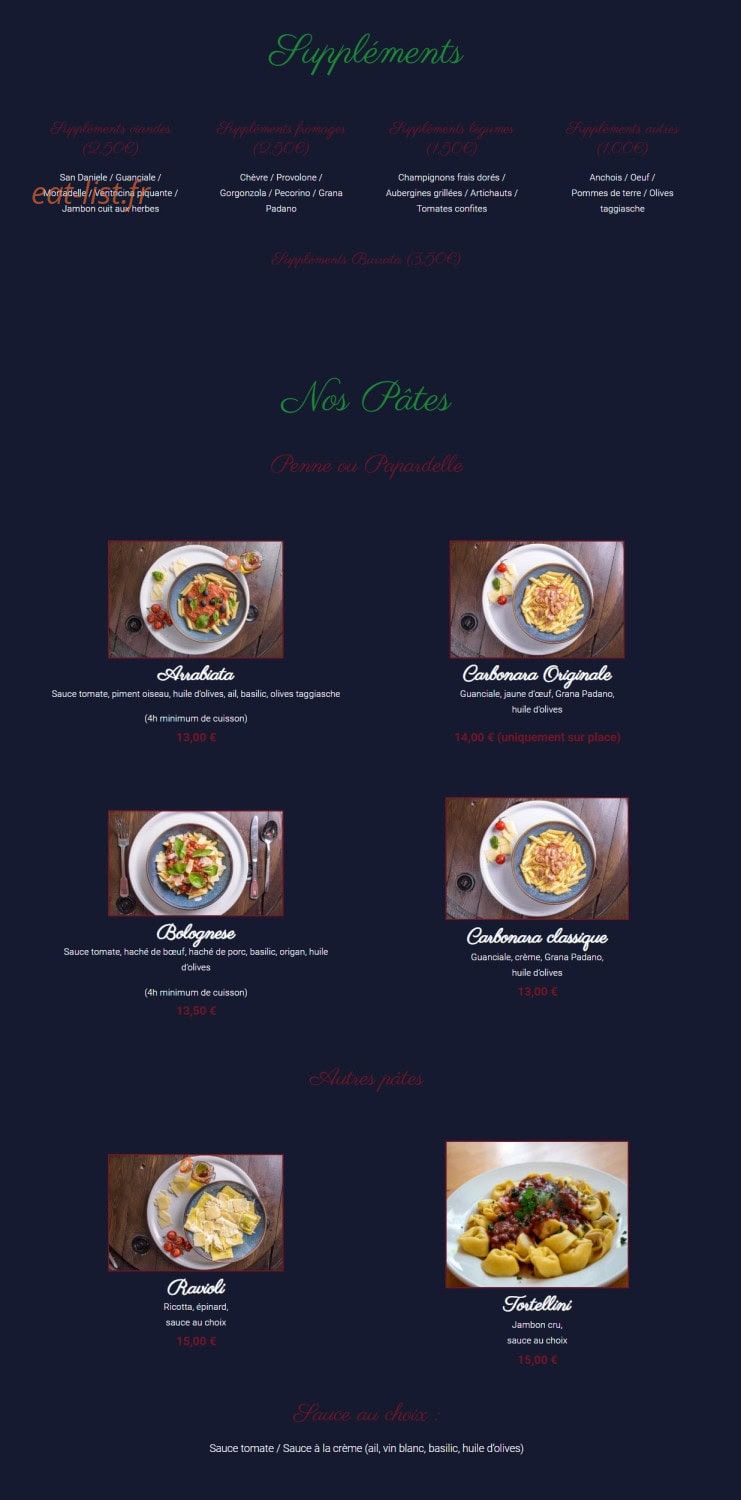 La Casa Di Onofrio — carte page 4