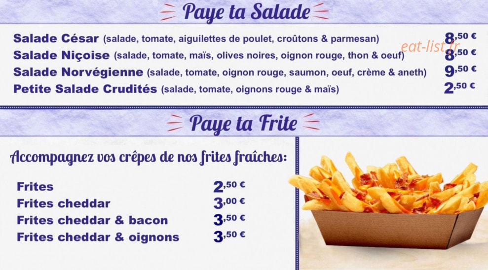 Paye Ta Crêpe — carte page 4