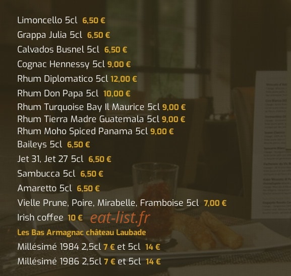 La Villa Castellino — carte page 6