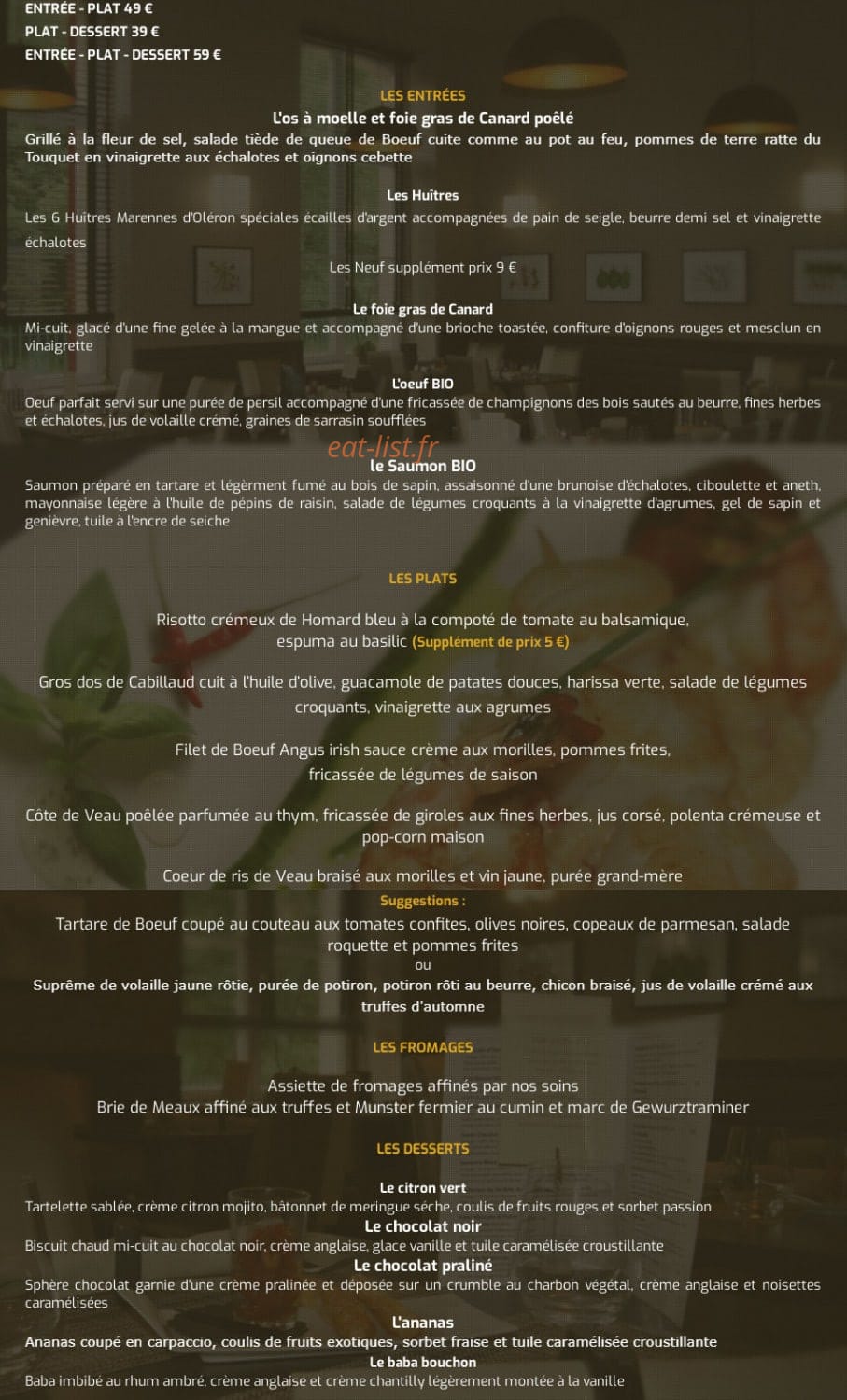 La Villa Castellino — carte page 2