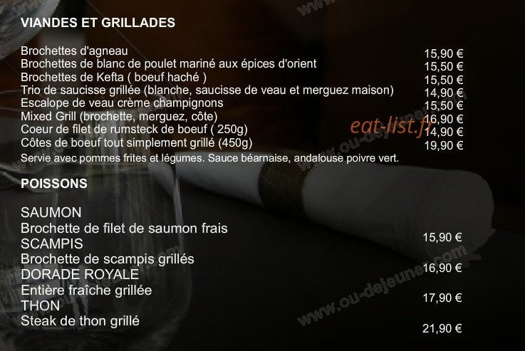 Le Sésame — carte page 2