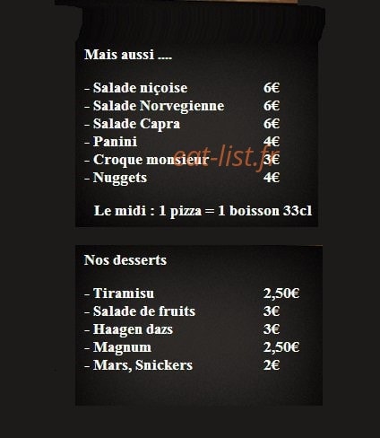 PizzaSmile — carte page 2