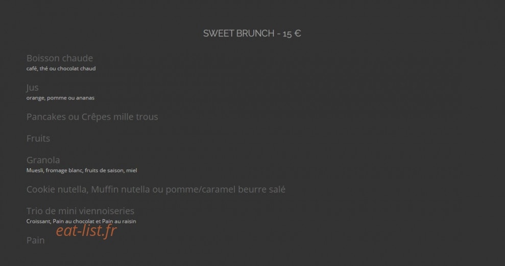 She's Food — carte page 6