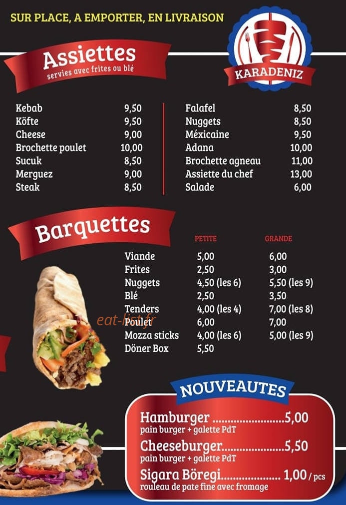 Snack Karadeniz — carte page 2