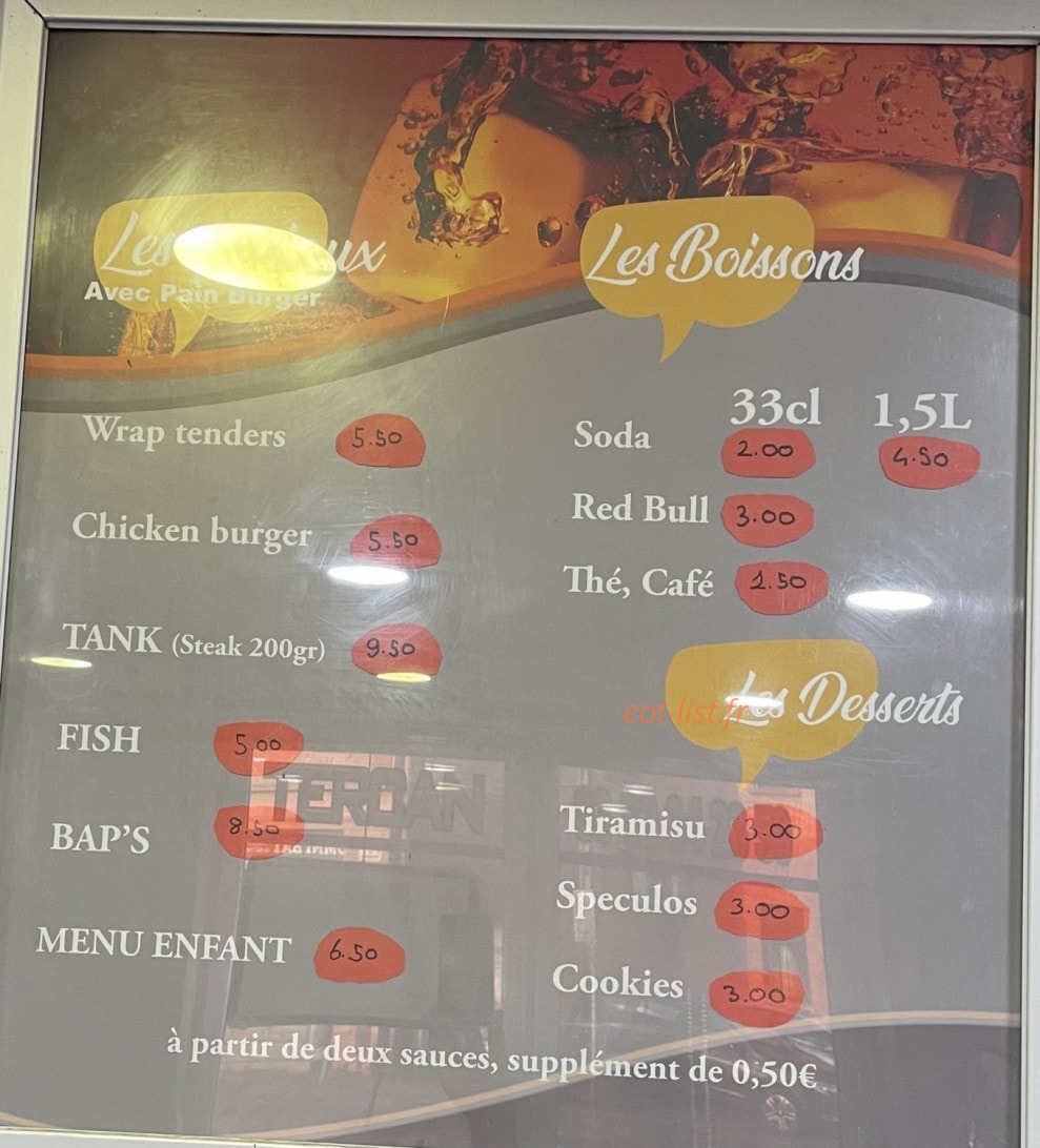 Snack Tercan — carte page 3