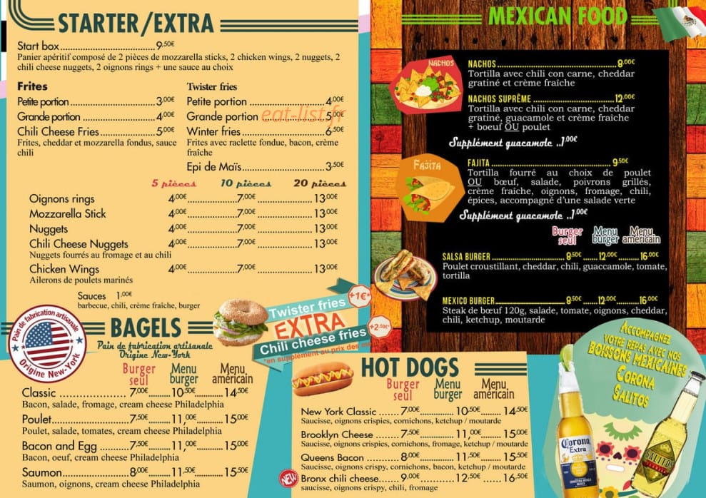 Arizona Diner — carte page 4
