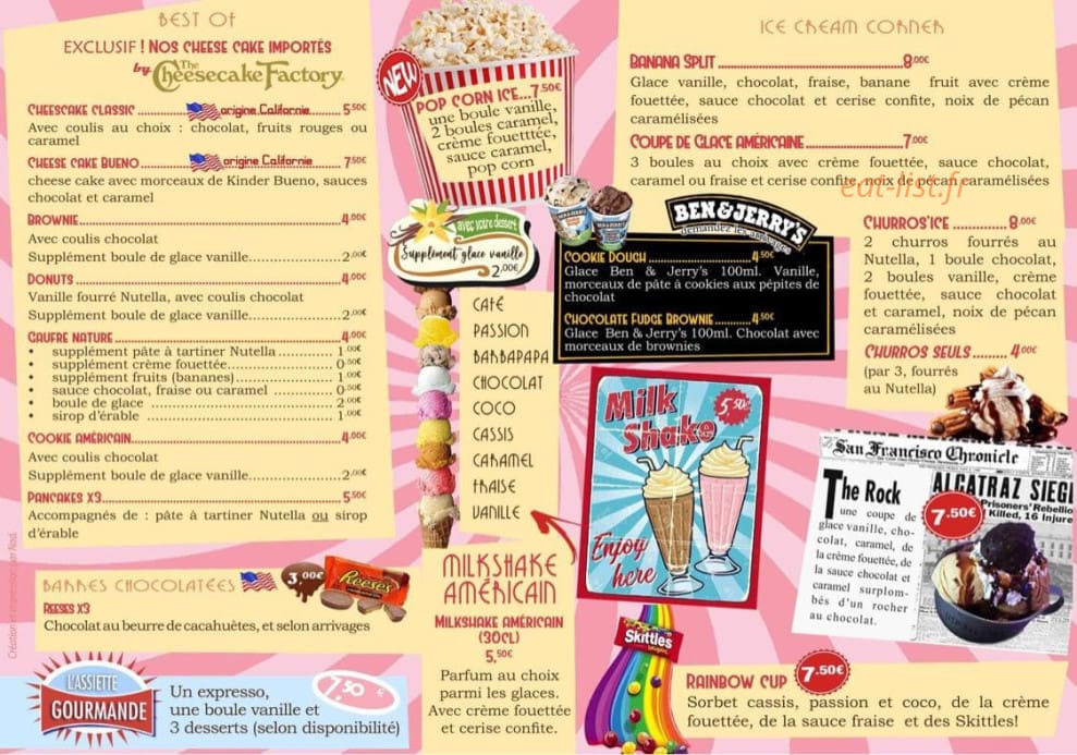 Arizona Diner — carte page 5