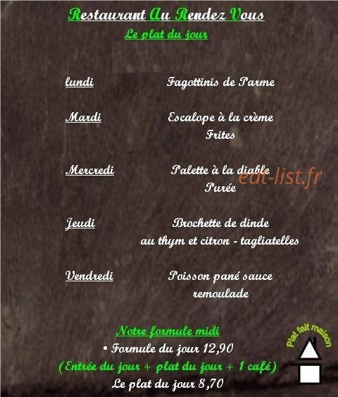 Au Rendez-Vous — carte page 4
