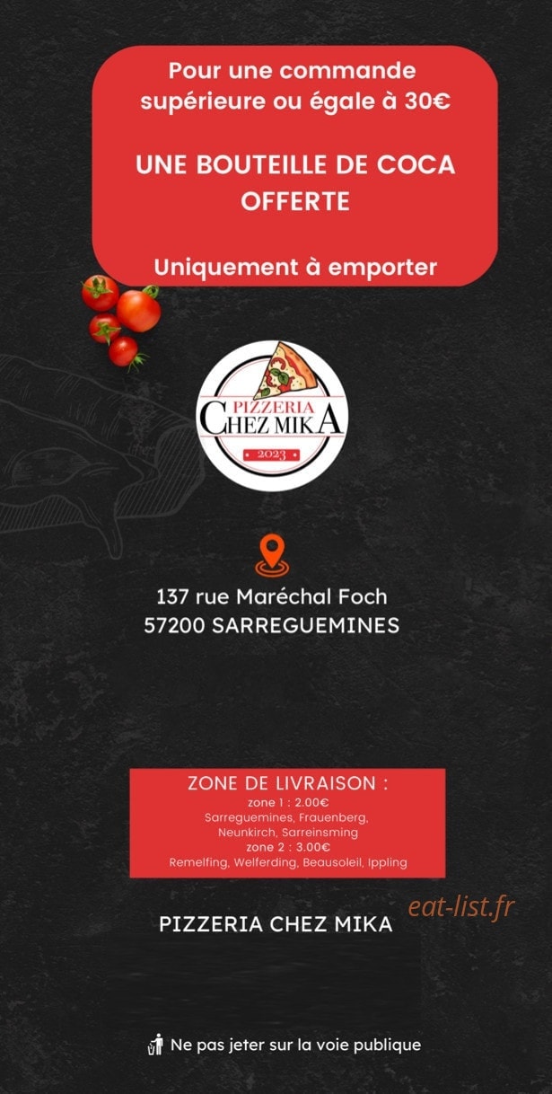 Chez Mika — carte page 6
