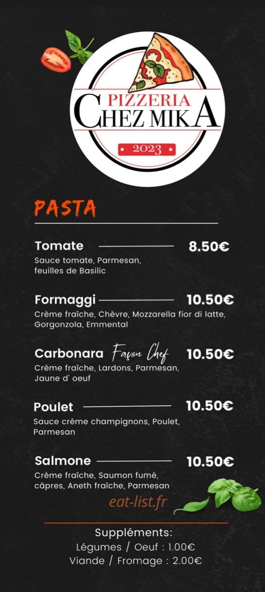 Chez Mika — carte page 3