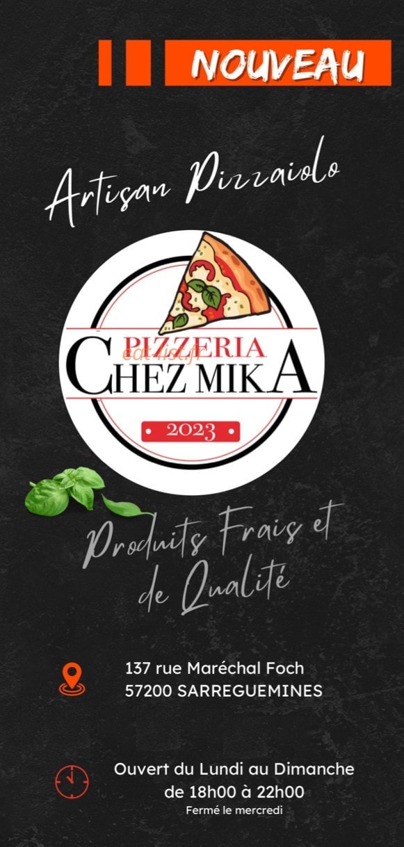 Chez Mika — carte page 1