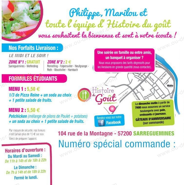 Histoire du Goût — carte page 4