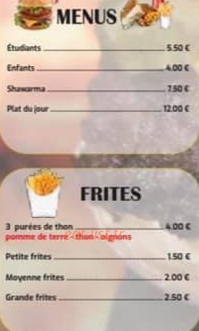 J&J Snack — carte page 5