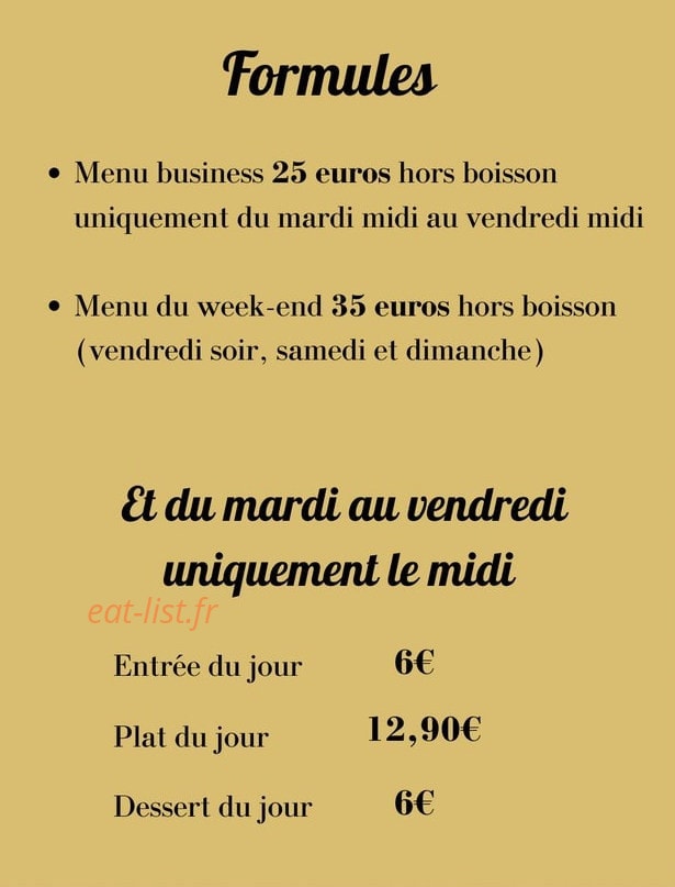 Le Comptoir du Chalet — carte page 3