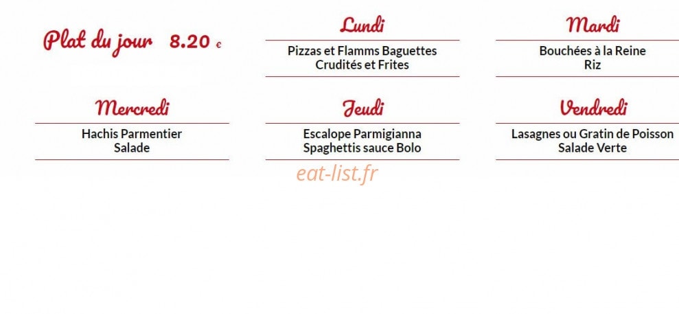 Le petit gourmet — carte page 1
