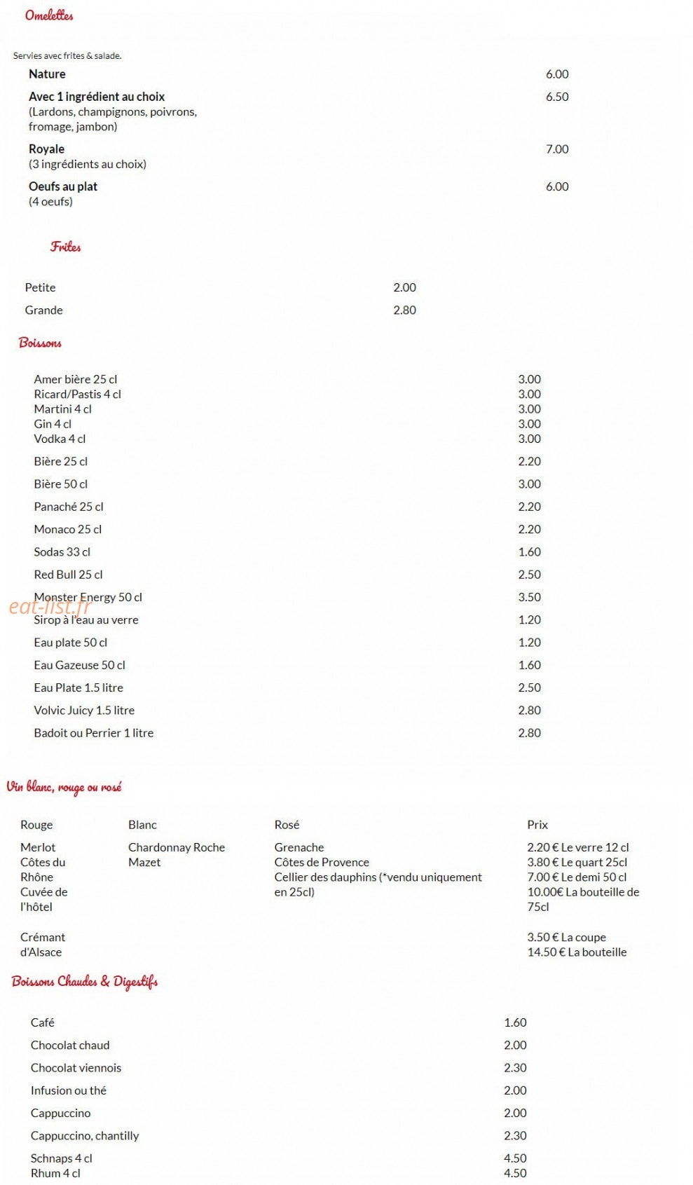 Le petit gourmet — carte page 3