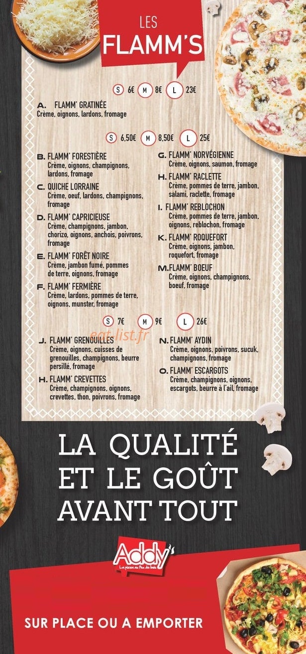 Pizza Addy — carte page 4