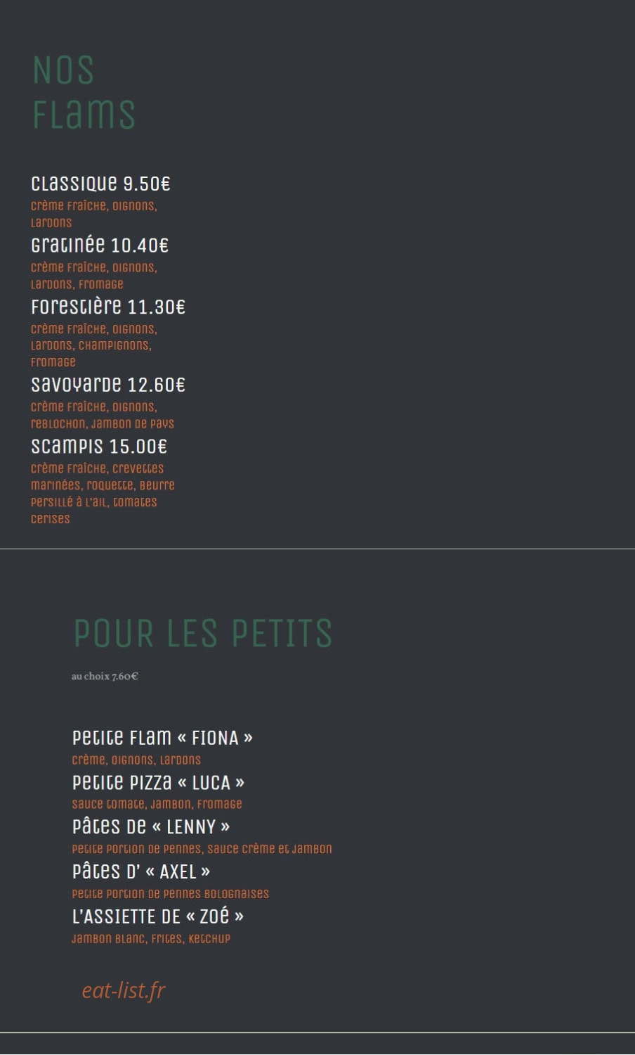 Restaurant Vesuvio — carte page 4