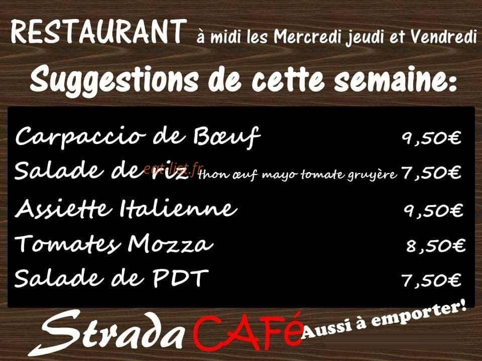 Strada Café — carte page 1