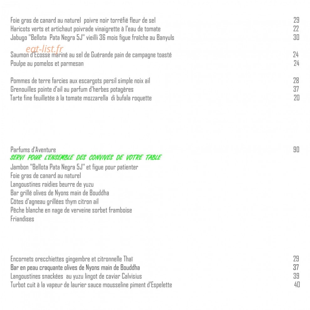 Restaurant Dimofski — carte page 1