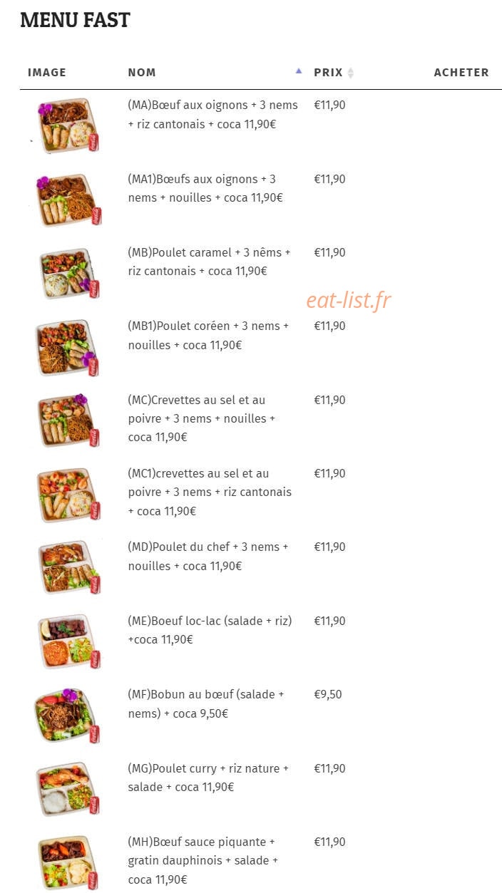 Mosella buffet — carte page 4