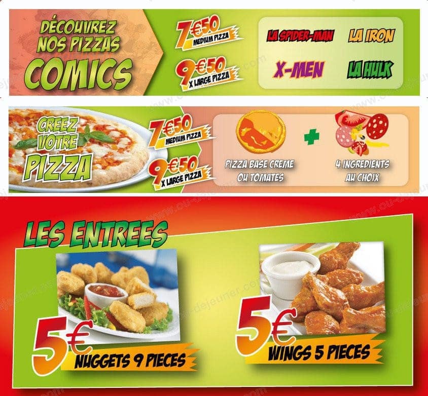 Joe pizza — carte page 2