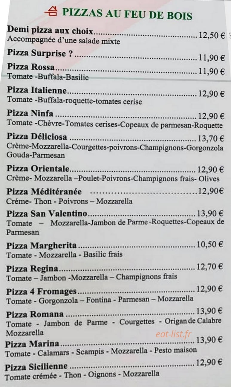 Carte et menu de La Romana à Maizieres les Metz — Les pizzas