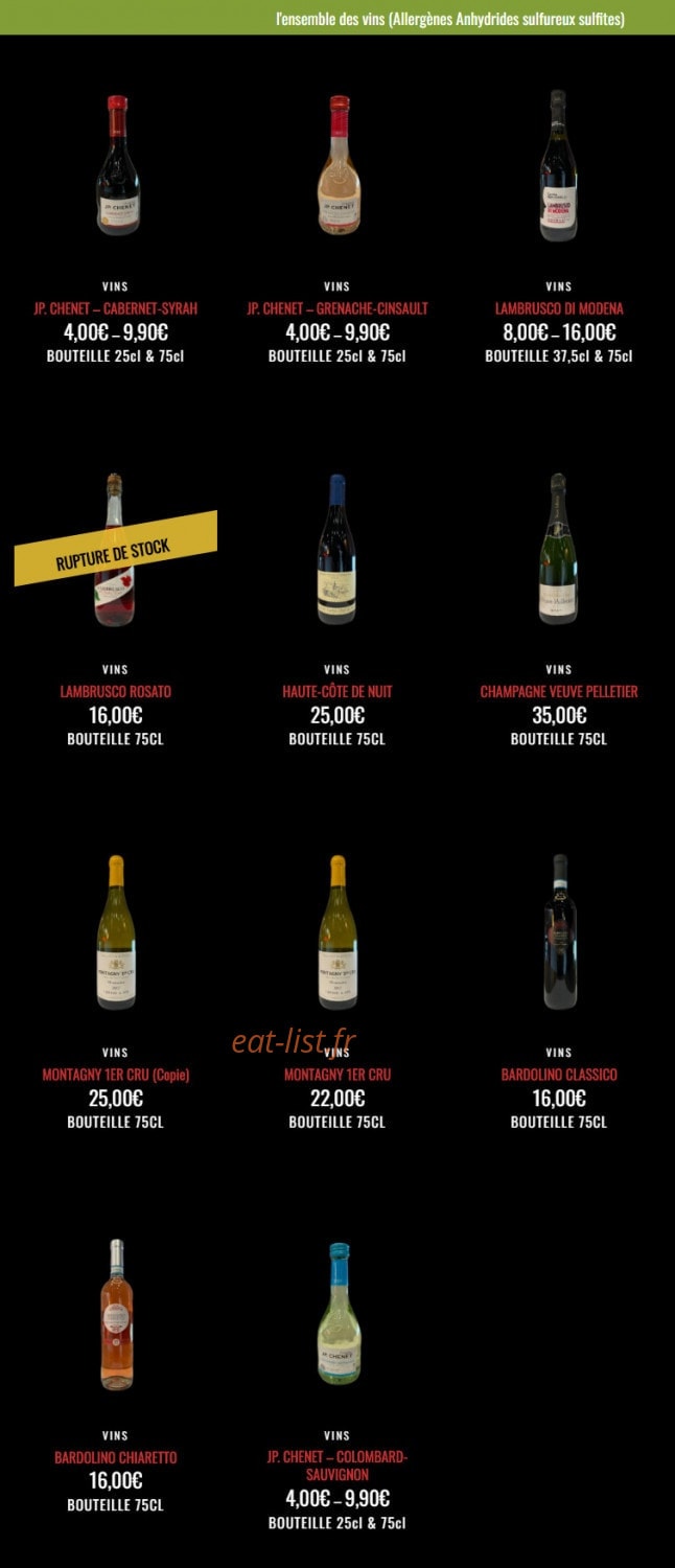 All Pizza & Pasta — carte page 10