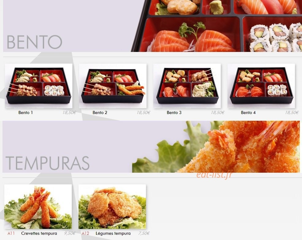 Ayako sushi — carte page 10