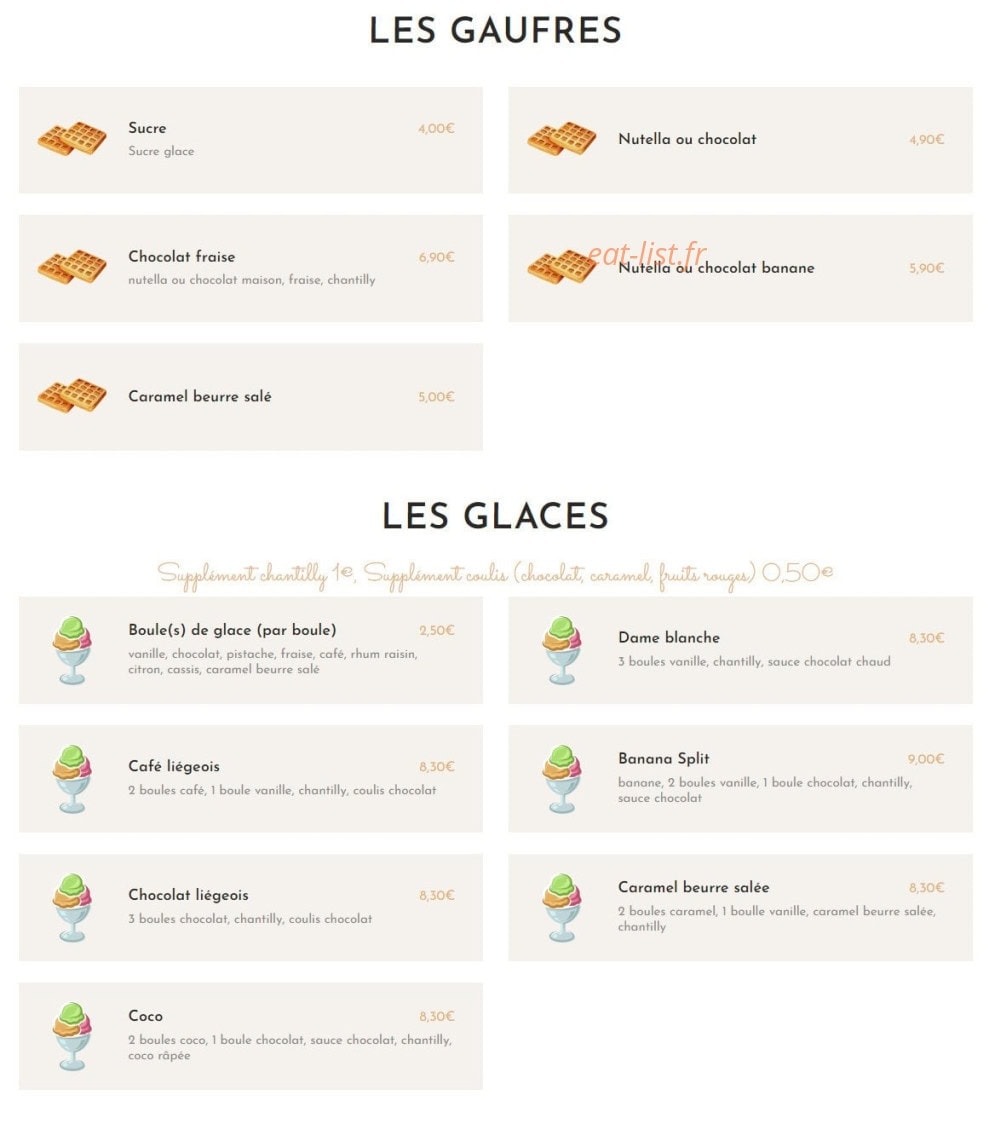 La Crêp'Rit — carte page 5