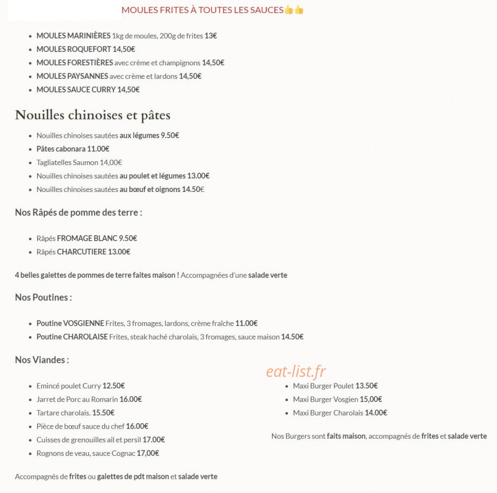 Le Six — carte page 2