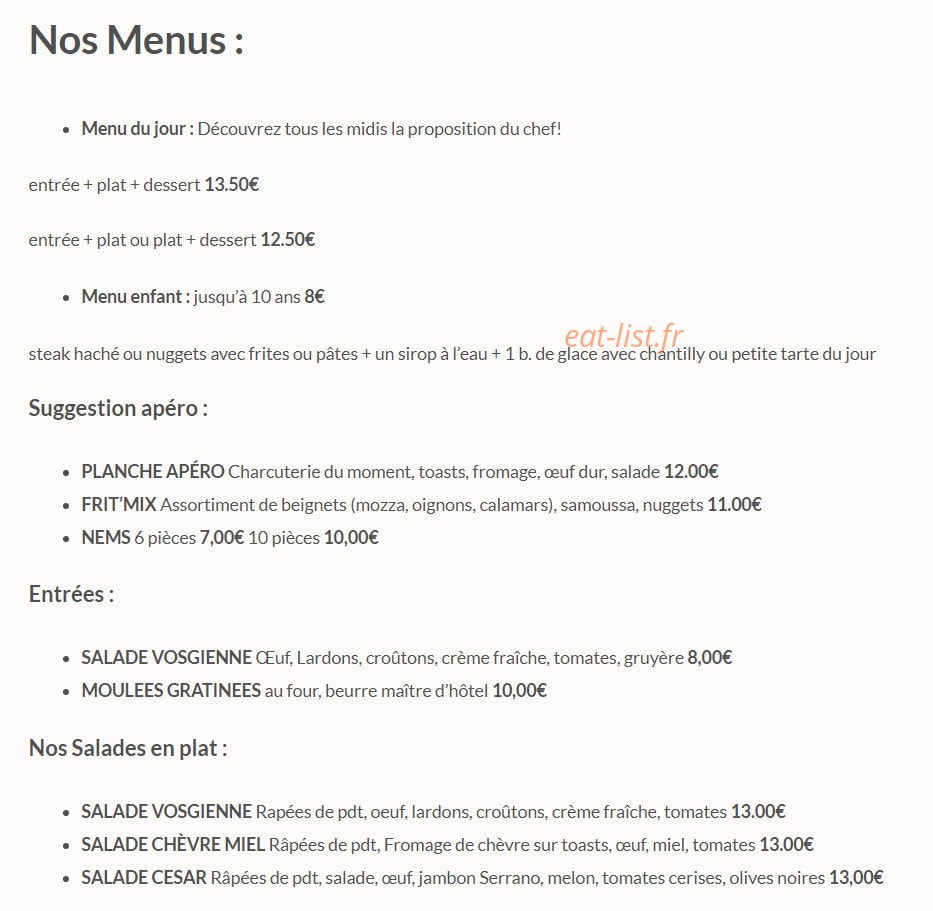 Le Six — carte page 1