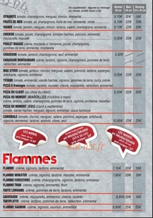 Maggic Pizza — carte page 3