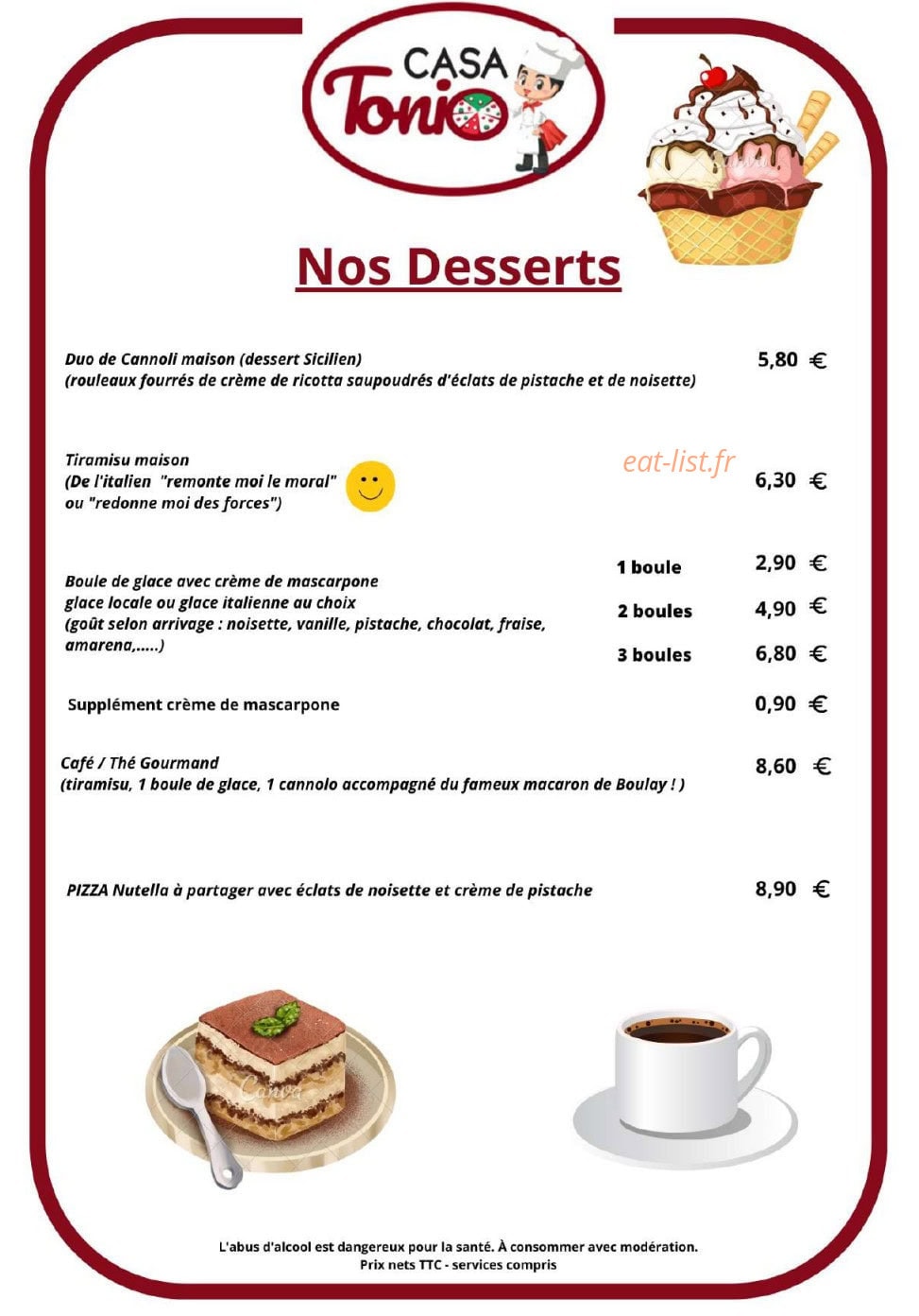 Casa Tonio — carte page 4