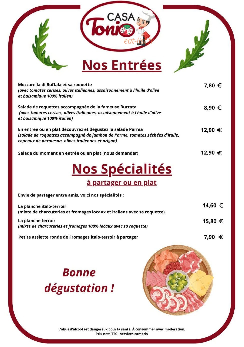 Casa Tonio — carte page 3