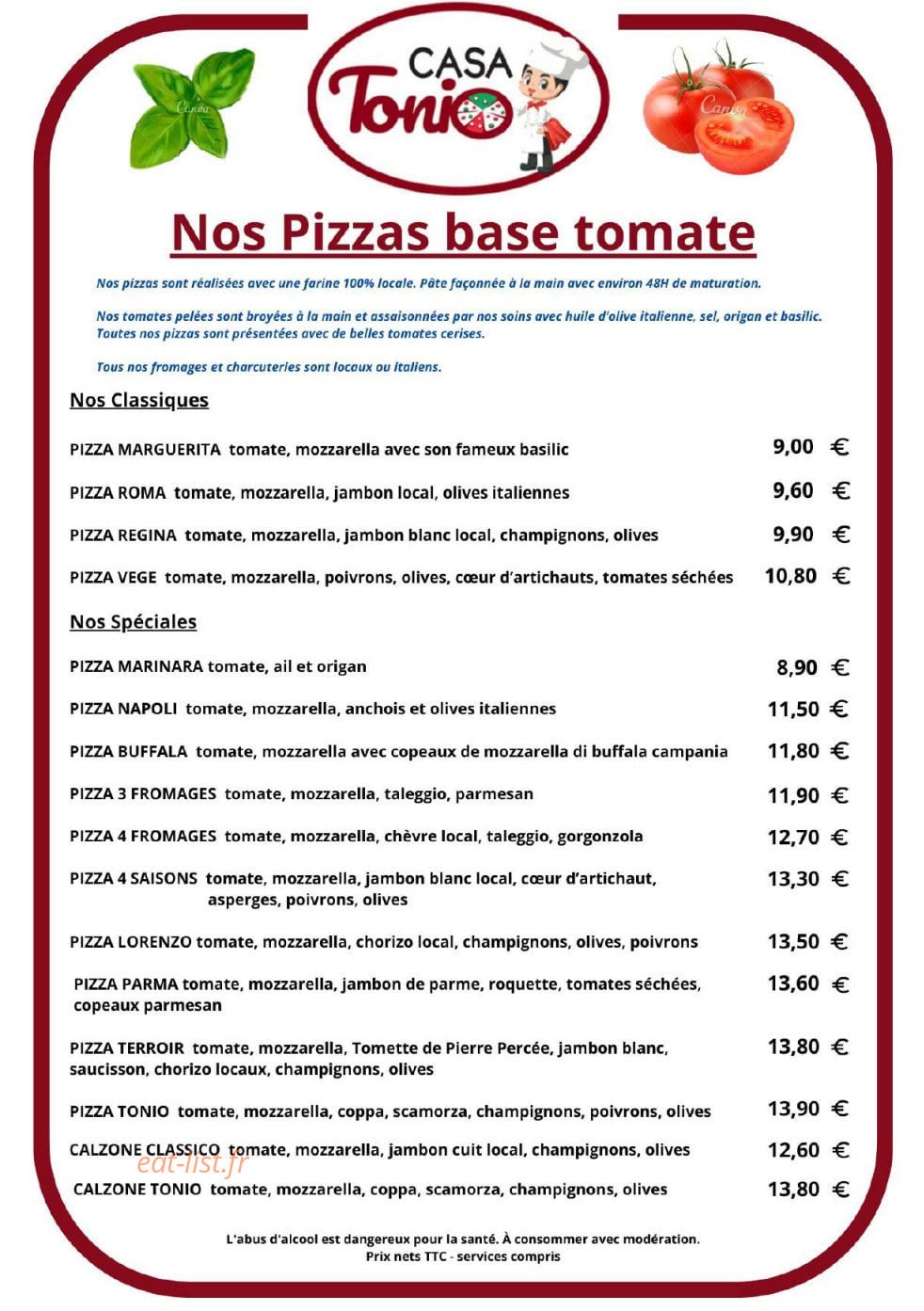 Casa Tonio — carte page 1