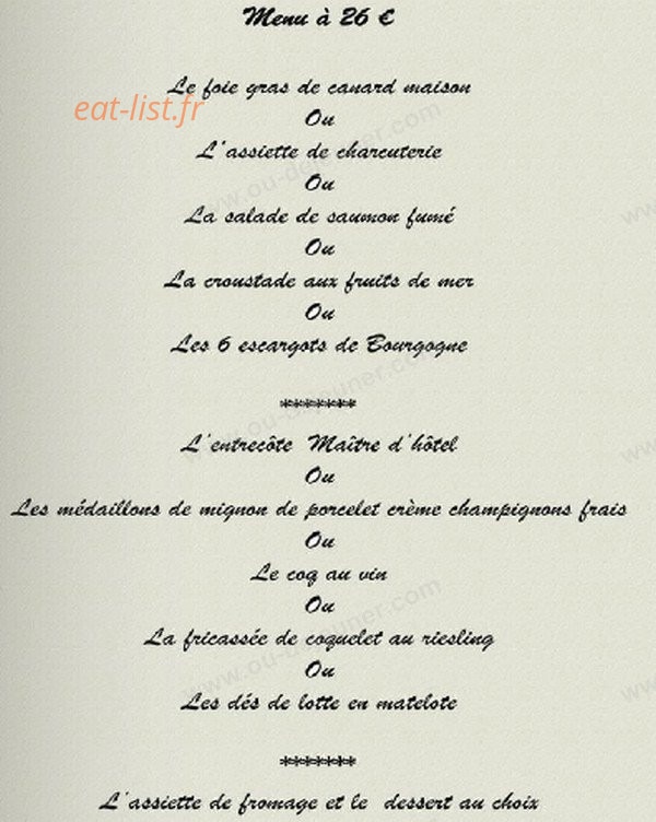 Auberge du Coq — carte page 7