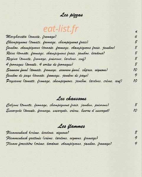 Auberge du Coq — carte page 4