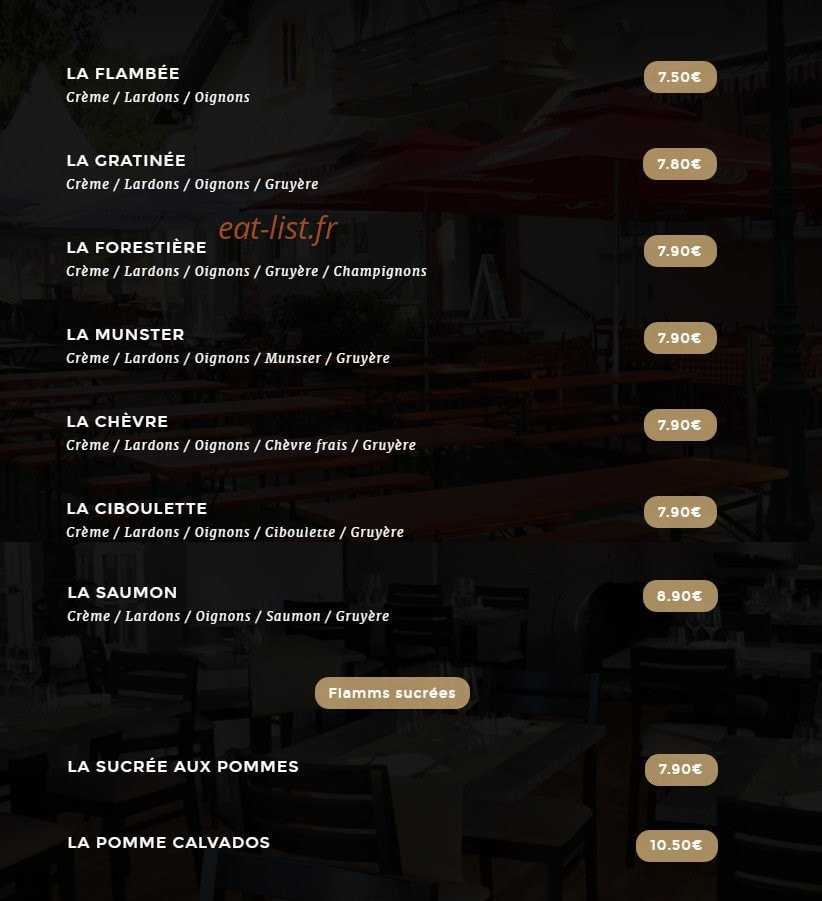 L'Auberge du Lac — carte page 6