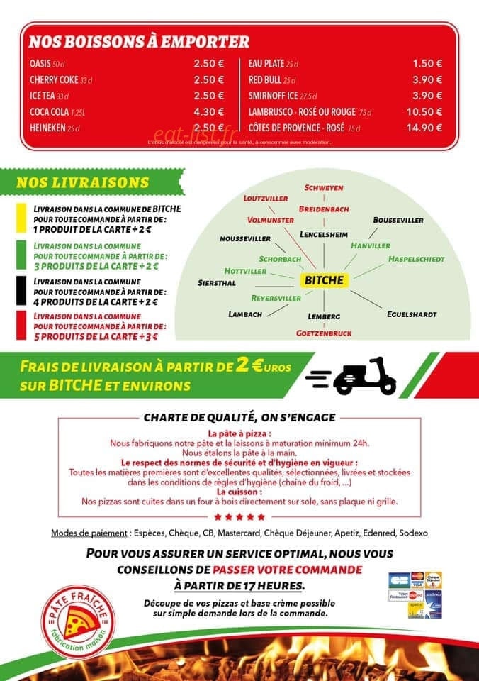 Pizza 4 p — carte page 4
