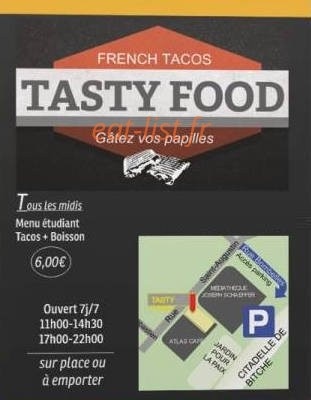 Tasty Food — carte page 1