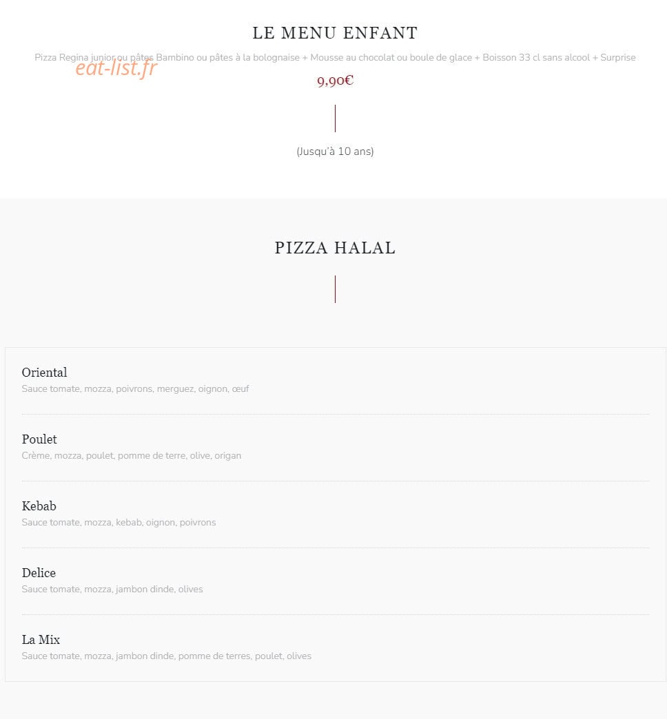 Le 58 restaurant — carte page 11