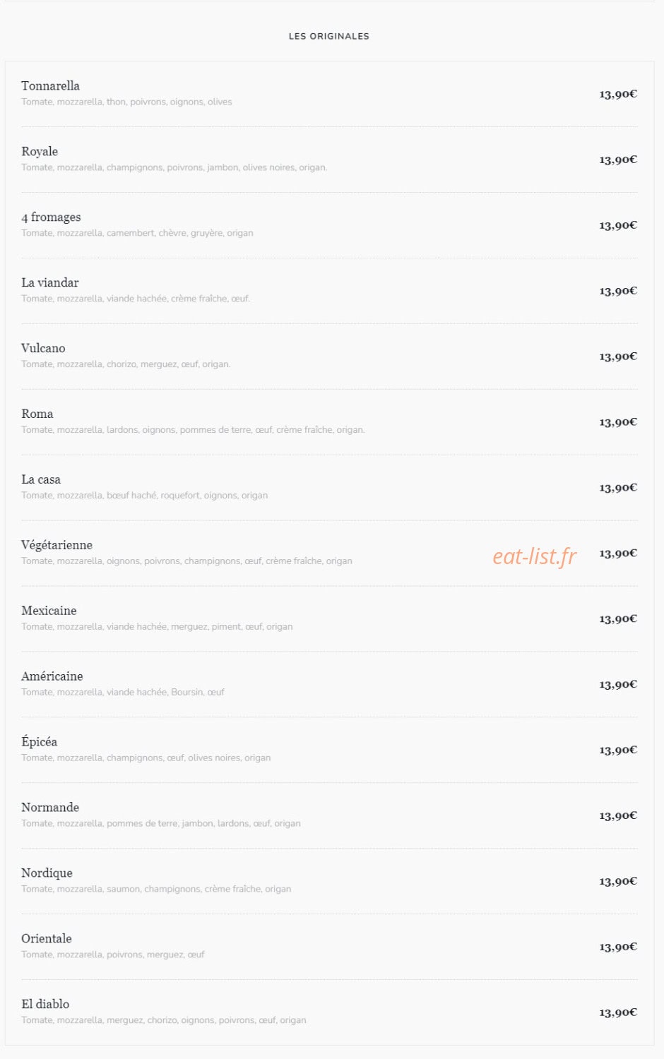 Le 58 restaurant — carte page 7