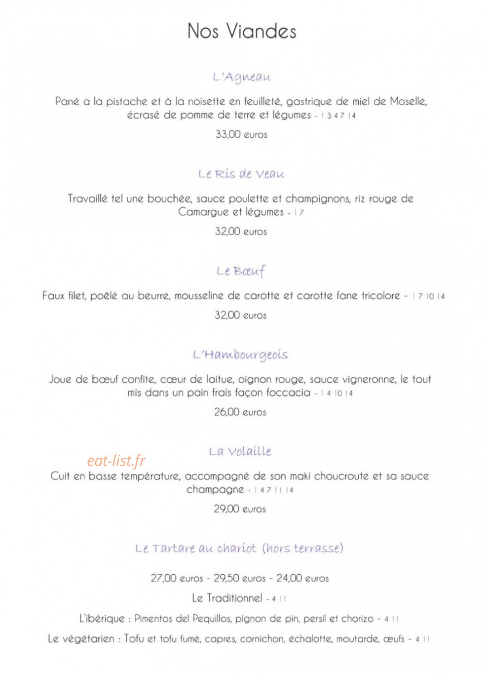 La Terrasse — carte page 3