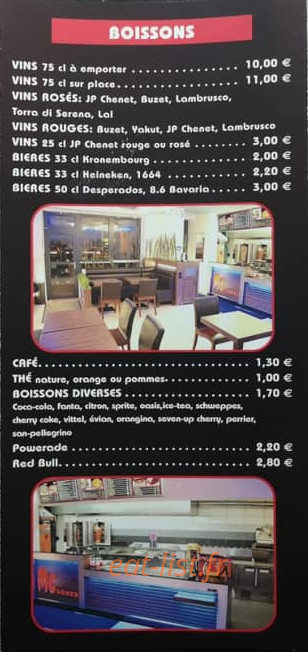 Kebab De Peltre — carte page 6