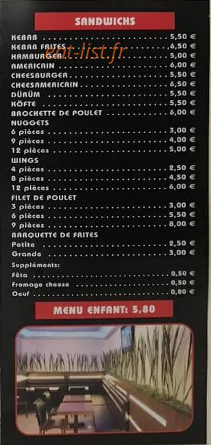 Kebab De Peltre — carte page 4
