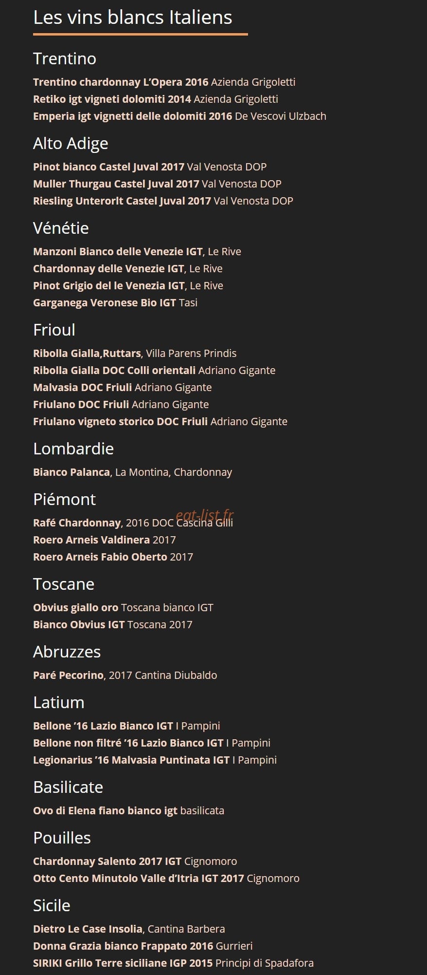 Ristorante Nebbiolo — carte page 12