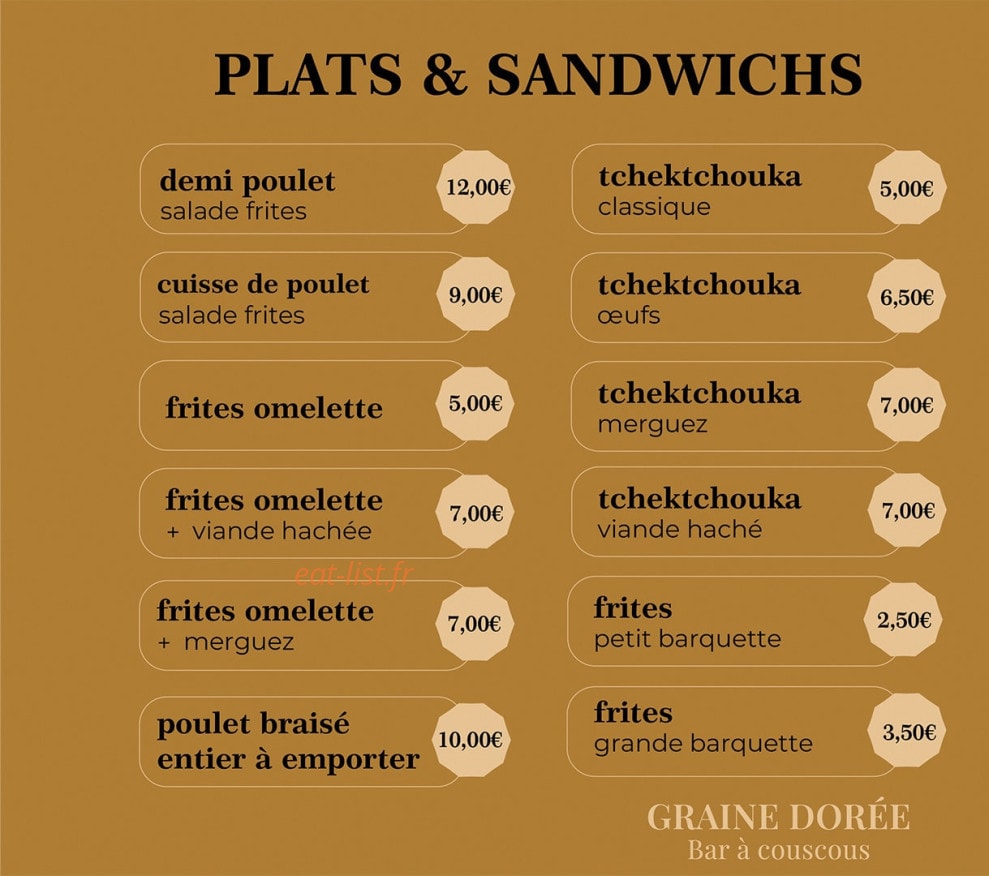 Graine dorée — carte page 1